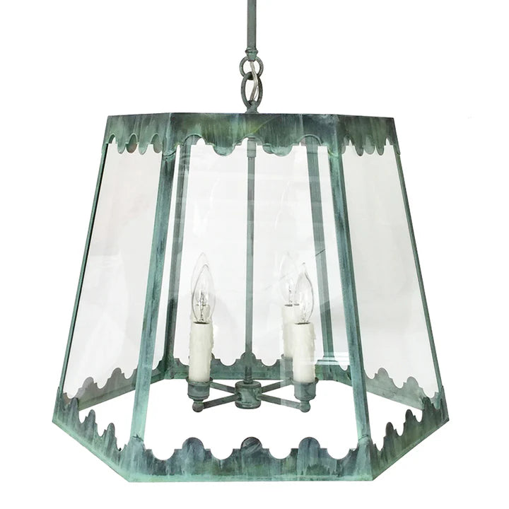 QUICK SHIP - THE JOSEPHINE LANTERN IN VERDIGRIS