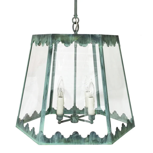 QUICK SHIP - THE JOSEPHINE LANTERN IN VERDIGRIS