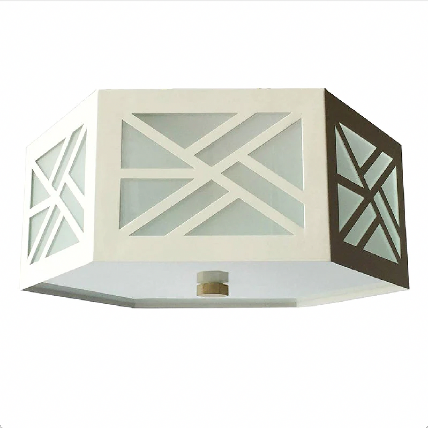 QUICK SHIP - Med Lexi Flush Mount in Ivory