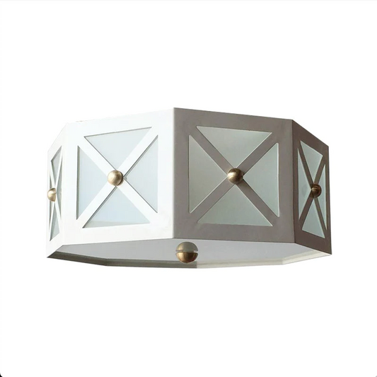 QUICK SHIP - Avery Flush Mount in Ivory