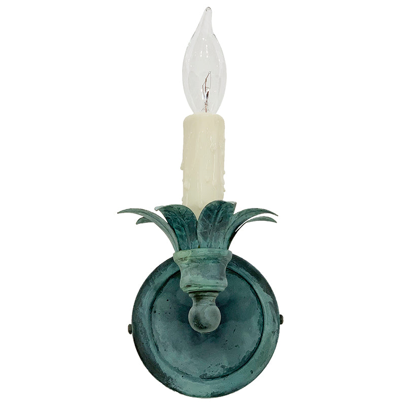 QUICK SHIP Verdigris Dora Sconce