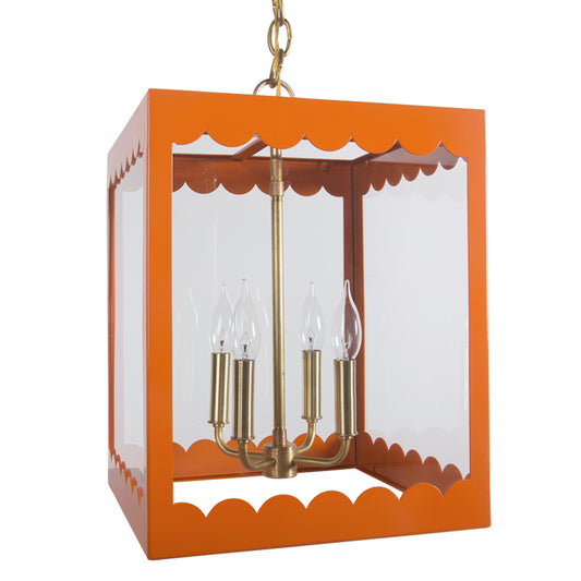 The Isabel Lantern in a Custom Orange