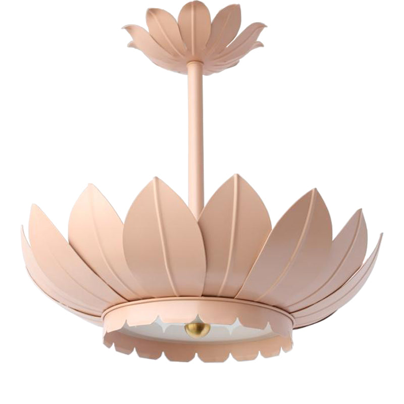 The Leafy Pendant in Standard Blush Finish