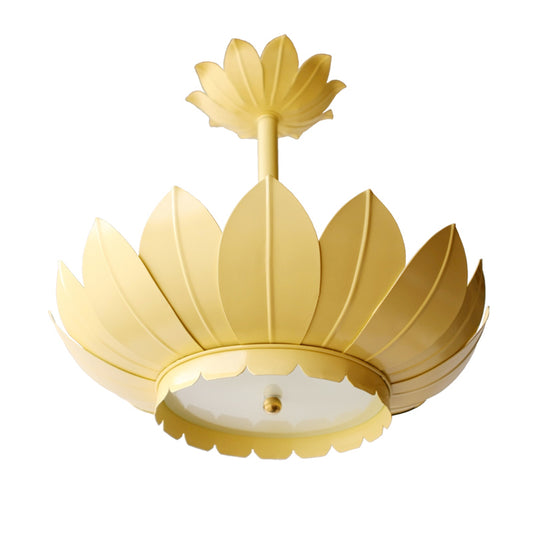 The Leafy Pendant in a Custom Yellow