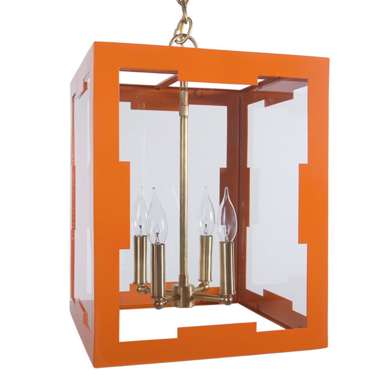 The Taylor Lantern in a Custom Orange