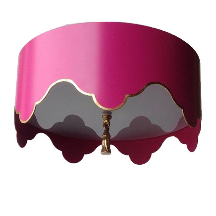 TOLE TENT FLUSH MOUNT