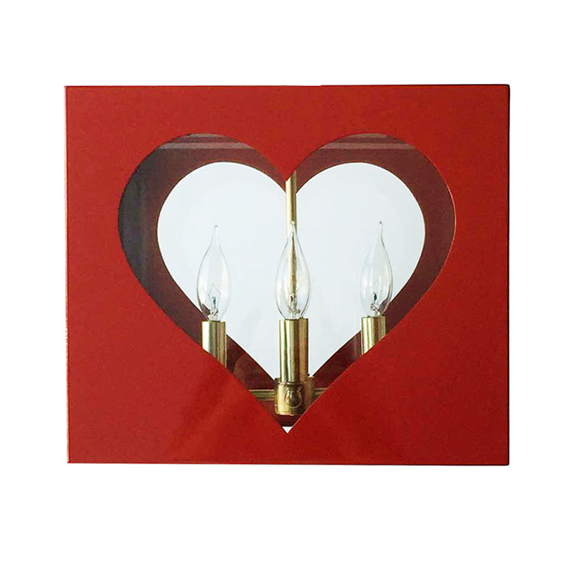 The Valentina Flush Mount in Moroccan Red
