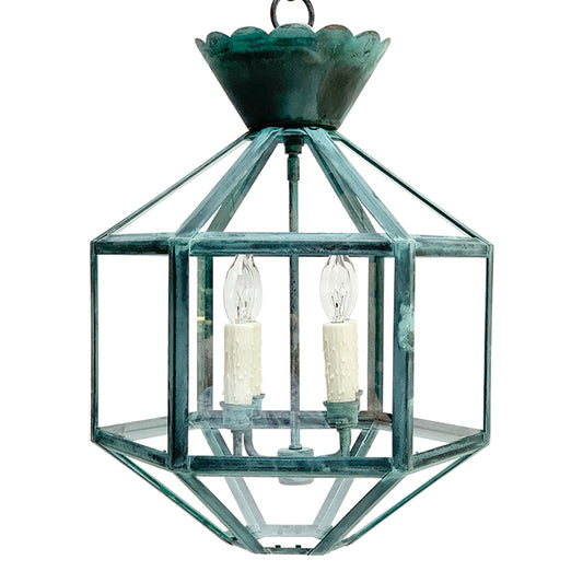 The Vivienne Lantern in Verdigris