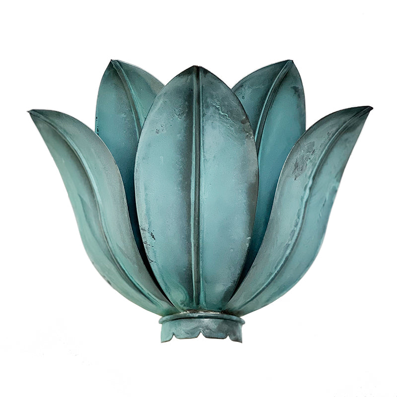 The Leafy Sconce in Verdigris