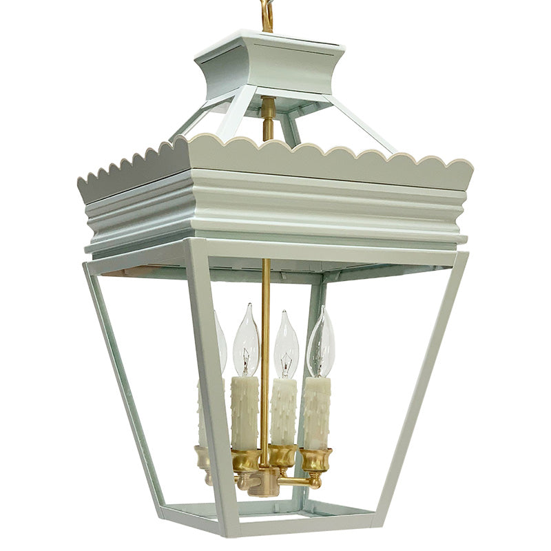 The Cleo Lantern in Custom F&B Skylight w/ Ivory Trim
