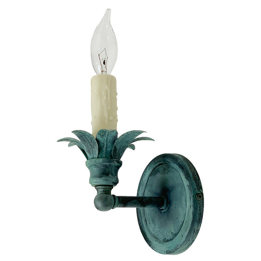 QUICK SHIP Verdigris Dora Sconce