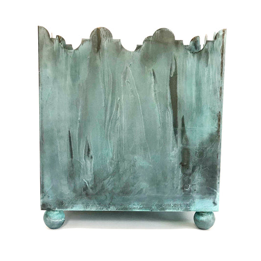 THE VERDIGRIS PALOMA PLANTER / BRASS