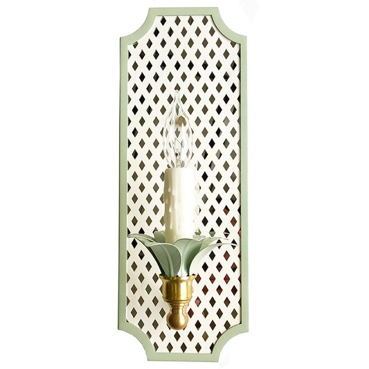 Ivory Lattice w/ Custom BM Prescott Green Trim & Leaves
