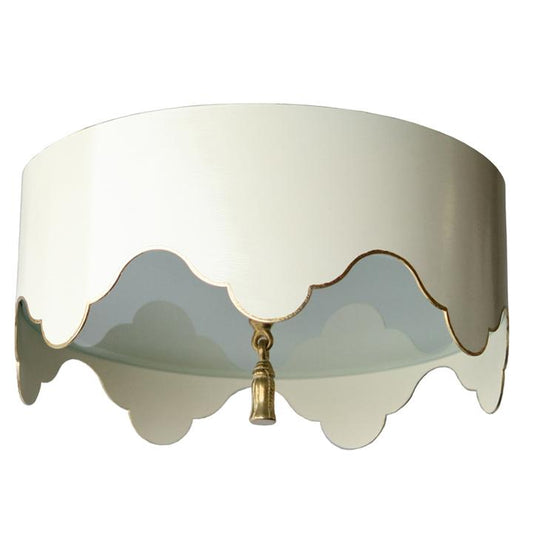 TOLE TENT FLUSH MOUNT