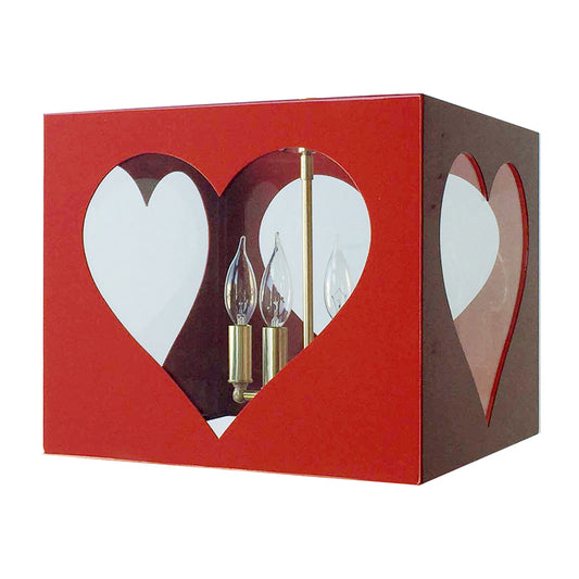 The Valentina Flush Mount in Moroccan Red