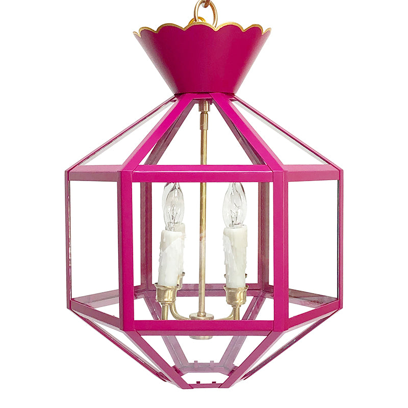 The Vivienne Lantern in a Custom Hot Pink